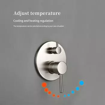 Комплект настенной душевой лейки для ванны, комплект смесителя из матовой нержавеющей стали с переключателем для душа, ручной кран для ванной комнаты