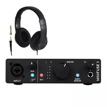 Комплект наушников Arturia MiniFuse 1 BK Audio Interface 1-вход/2-выход USB-C HP-CT1