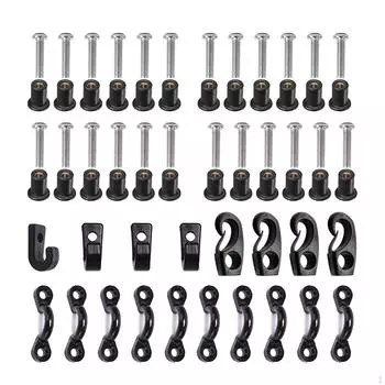 Комплект нейлоновых прокладок для каяка, набор палубных такелажных приспособлений, петли для резинки для аксессуаров