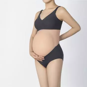 Комплект нижнего белья для беременных, бюстгальтер без косточек для грудного вскармливания + трусики, одежда для беременных M