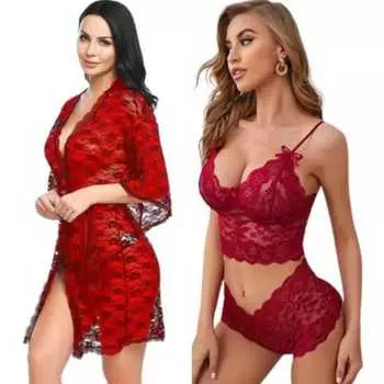 Комплект нижнего белья и нижнего белья Ladysta Belgium Rob - комплект нижнего белья с бюстгальтером и трусиками, свободный размер (S M L)