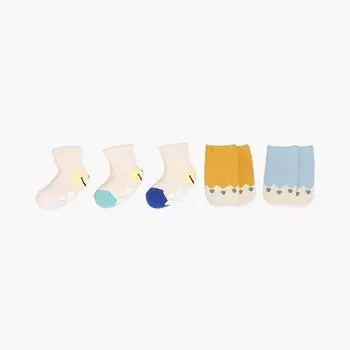 Комплект носков в рубчик Hi Baby Club Gombal Smile, 5 предметов, корейские детские товары