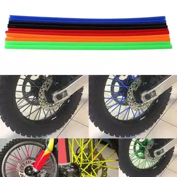 Комплект оберток для спиц колес для мотокросса, 72 шт., комплект обложек для внедорожных мотоциклов синий