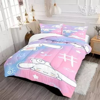 Комплект одеял для двуспальной кровати Plus Large | Мягкое постельное белье с рисунком, подходящее для всех сезонов One Size