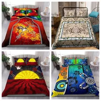 Комплект одеял Love Cat в античной золотой рамке Комплекты постельного белья с 3D-принтом Single 135x200cm