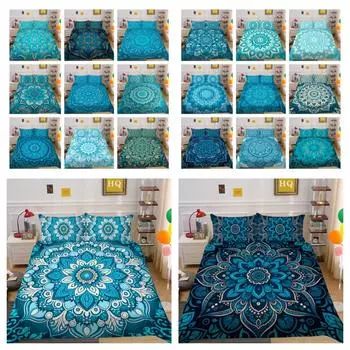 Комплект одеял с 3D принтом пейсли, высокое качество, детское домашнее постельное белье, полноразмерный комплект пододеяльников UK Single 135x200cm