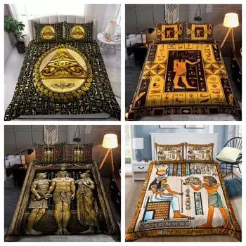 Комплект одеял Tmarc Tee Древний Египет Постельное белье Наволочка Single 135x200cm