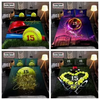 Комплект одеял Tmarc Tee Персонализированное имя Пара Комплекты постельного белья Ice and Fire Dragon Dragon Single 135x200cm