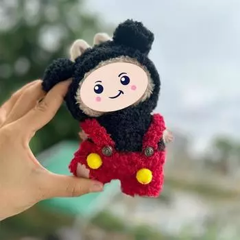 Комплект одежды для куклы 17 см, Аксессуары для куклы, Комбинезоны, Шляпы, Куклы не включены One Size красный