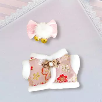 Комплект одежды для куклы, аксессуары для мягких игрушек, в том числе головной убор 5,91 дюйма Cherry Blossom Red