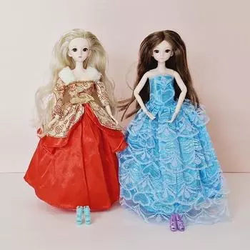 Комплект одежды для куклы Smile Baby Mimi Juju, платье, 2 предмета, Style6