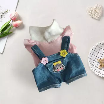 Комплект одежды для кукол 15 см комбинезон штаны для девочек наряды на возраст 5-7 8-10 лет Yellow