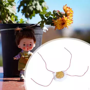 Комплект одежды для кукол 15 см, предметы первой необходимости для творческих игр, мягкие плюшевые аксессуары для кукол жёлтый