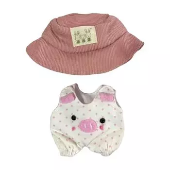 Комплект одежды для кукол 17 см, аксессуары для кукол, топ с сердечками, шарф, шапка, без кукол One Size