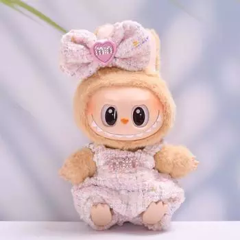 Комплект одежды для кукол 17 см, аксессуары для кукол, топ с сердечками, шарф, шапка, без кукол One Size