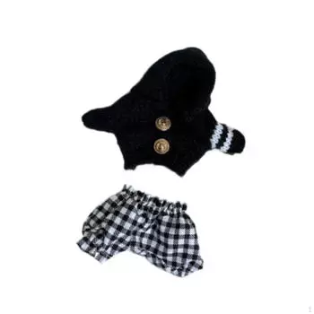 Комплект одежды для кукол 17 см со свитером и штанами для плюшевых кукол Golden Button