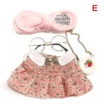 Комплект одежды для кукол 30 см, одежда для уток, плюшевая кукла, повязка на голову, сумка, очки, наряд