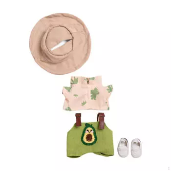 Комплект одежды для кукол, костюмы, симпатичный костюм для девочки 17 см Green set shoes