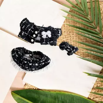 Комплект одежды для кукол, наряд с головным убором, реквизит для фотосъемки, мягкие модные аксессуары, мультфильм для