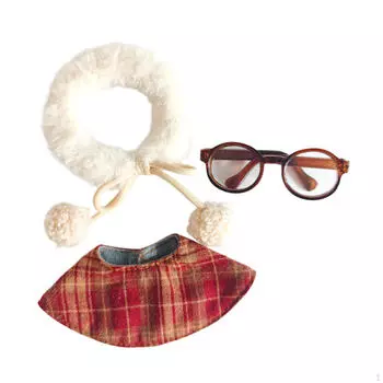 Комплект одежды для кукол, включает шаль и аксессуары для кукол ростом 6,69 дюйма Red shawl