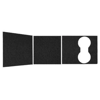 Комплект оклейки центральной консоли автомобиля, наклейка на приборную панель, матовое углеродное волокно черного цвета для Tesla Model 3 матовый черный