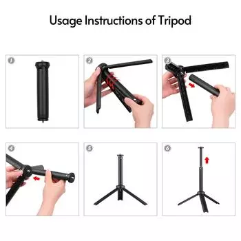 Комплект освещения для видеоконференций Andoer USB с 3 * светодиодными видеолампами 5600K с регулируемой яркостью + 3 * настольный компьютер