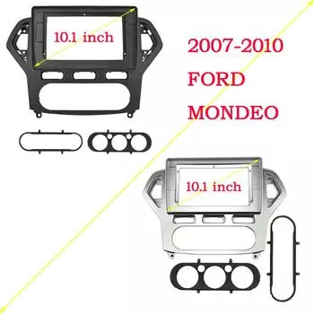 Комплект отделки приборной панели автомобиля для Ford Mondeo 4 2006 2007 2008 2009 2010 Double Din автомобильный радиоприемник DVD рамка аудио монтажный адаптер приборная панель with Canbus