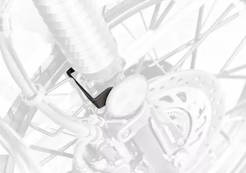 Комплект отражателей для мотоцикла Kijima, левая и правая стойка для переднего стального черного цвета CT125 Hunter Cub (Я55/Я65) 305-2153