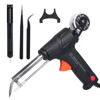 Комплект паяльника 60 Вт, сетевой электрический сварочный аппарат со сварочной проволокой, пайка одной рукой UK Plug