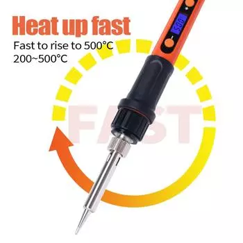 Комплект паяльника YIHUA 928D-I 100 Вт с нагревательным элементом со слотом, паяльная станция с цифровой регулировкой температуры 500 градусов по Цельсию EU