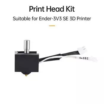 Комплект печатающей головки Creality для 3D-принтера Ender-3V3 SE, 0,4 мм, латунное сопло, термоблок из алюминиевого сплава чёрный