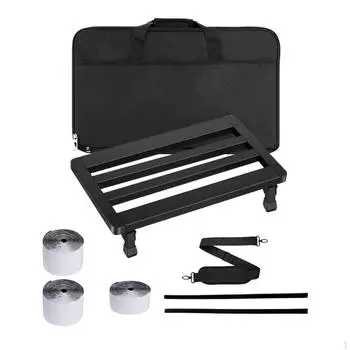 Комплект педальной доски для гитары с дорожным футляром - Премиум-педальборд для гитаристов BD4