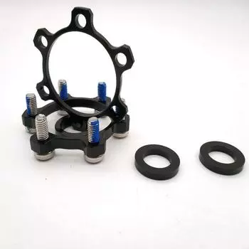 Комплект переднего заднего велосипедного адаптера втулки велосипеда DIY втулка для велосипеда Boost Hub Conversion Gasket Boost Adapter 5.3*5.3*0.2cm чёрный