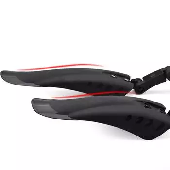 Комплект передних и задних крыльев, брызговики для велосипеда MTB, пластик ПВХ