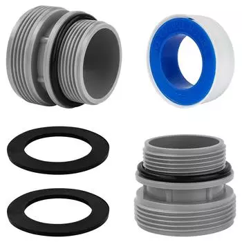 Комплект переходников для насоса бассейна Комплект для преобразования шланга бассейна Переходники для шланга бассейна Пластиковый материал Шланговые фитинги для бассейна 2PCS