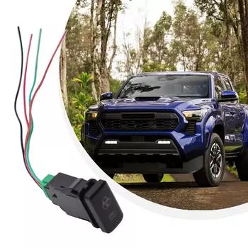 Комплект переключателя ВКЛ-ВЫКЛ, прочный ABS-пластик, однополюсный, 39x21 мм для Toyota 12 В LED LGIHT BAR