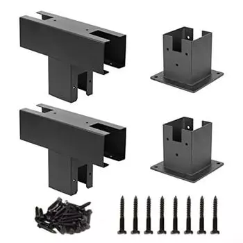 Комплект перголы из прочной стали и дерева. Надежная и стабильная конструкция. 1set