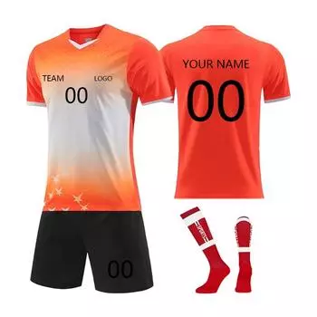 Комплект персонализированных рубашек для мужчин и девочек с именем и номером, футбольные майки на заказ для мальчиков, тренировочный костюм L