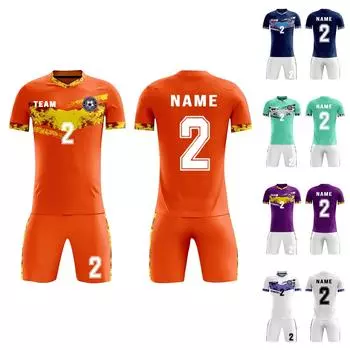 Комплект персонализированных рубашек для мужчин и девочек с именем и номером, футбольные майки на заказ для мальчиков, тренировочный костюм 3XL