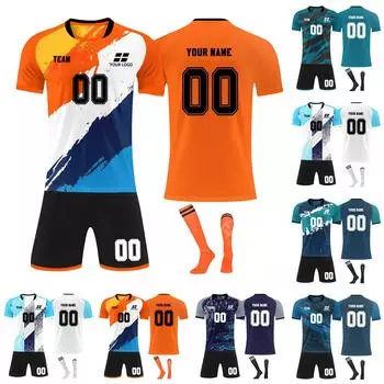 Комплект персонализированных рубашек для мужчин и девочек с именем и номером, футбольные майки на заказ для мальчиков, тренировочный костюм 28 синий