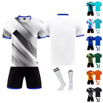 Комплект персонализированных рубашек для мужчин и девочек с именем и номером, футбольные майки на заказ для мальчиков, тренировочный костюм XS чёрный