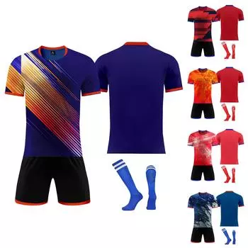 Комплект персонализированных рубашек для мужчин и девочек с именем и номером, футбольные майки на заказ для мальчиков, тренировочный костюм XXXL красный