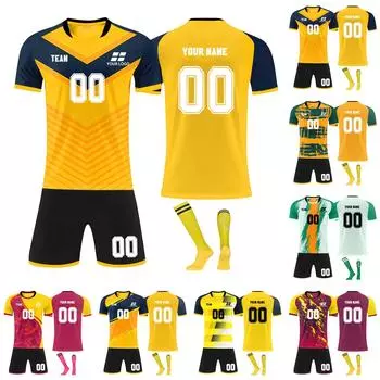 Комплект персонализированных рубашек для мужчин и девочек с именем и номером, футбольные майки на заказ для мальчиков, тренировочный костюм XS