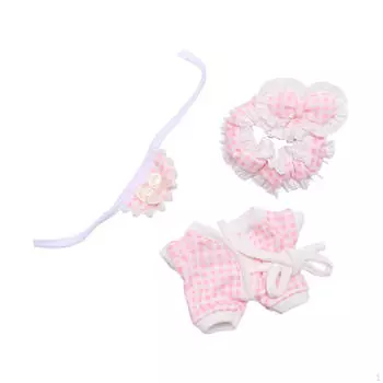 Комплект пижамы из 3 предметов, комплект одежды для кукол, костюмы для маленьких девочек, стильный фильм розовый