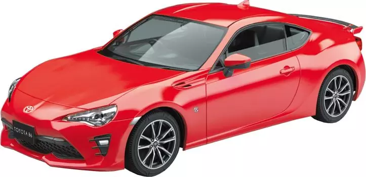 Комплект пластиковых застежек Aoshima Bunka Kyozaisha Raku Toyota 86, пластиковая модель чистого красного цвета 1/32, № 08-PR, с цветовой кодировкой (Машина)