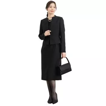 Комплект Платье Костюм Черный Формальный [Robe Decora] Женский [Облегающий Тип] (02)