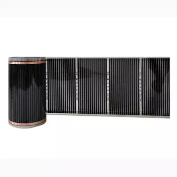 Комплект инфракрасной теплой пленки для пола 220 В 220 Вт/м2 шириной 50 см, электрическая система теплого пола из углеродного волокна 50cm*1m