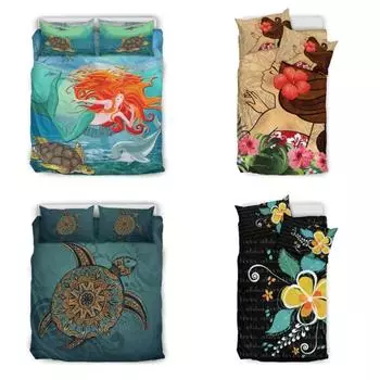 Комплект пододеяльника в гавайском стиле - Покрывало для цветочной клумбы Hawaii Plumeria Single 135x200cm