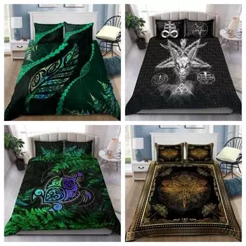 Комплект пододеяльников, аборигенный фиолетовый осьминог и солнце, чехол для постельного белья коренных народов Австралии Single 135x200cm