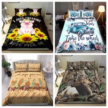 Комплект пододеяльников Бетономешалка Trucker Кожаный чехол Комплект постельного белья Tmarc Tee Bed Cover Single 135x200cm